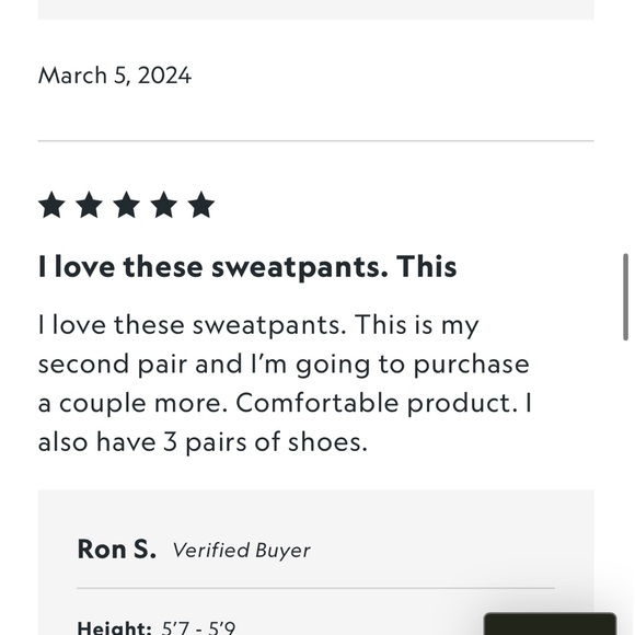 NWT allbirds Mens R&R SweatPants In Hazy Pine - Picture 6 of 16